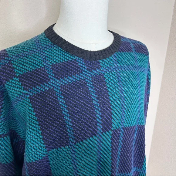 Alan Paine Vintage 100% Cotton Mens Knit Sweater | Size L - Picture 3 of 6